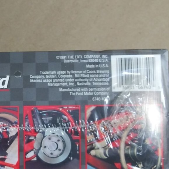 Bill Elliott 1991 ERTL Coors Light Ford Thunderbird 1/25 Scale Model Kit NIB - Picture 5 of 5